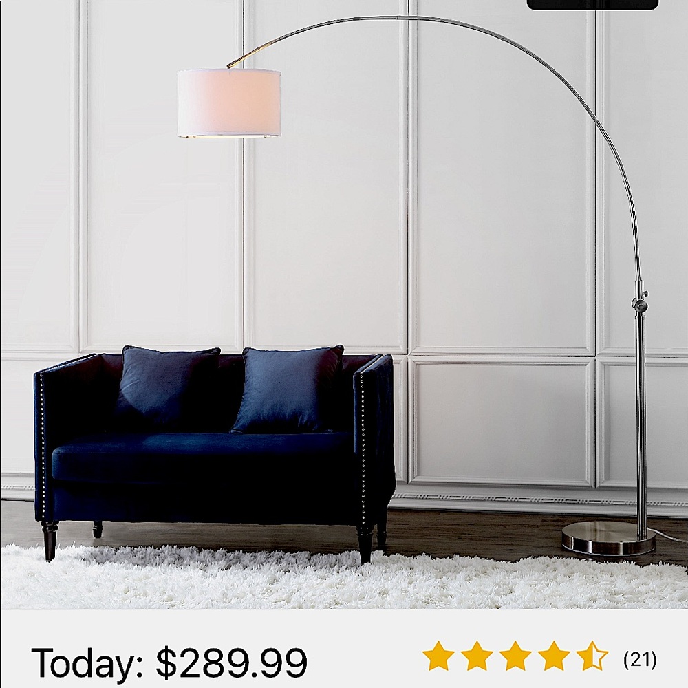 NIB Safavieh Ascella floor lamp 86”